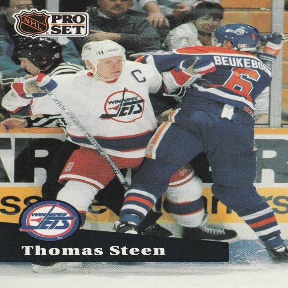 Thomas Steen - Winnipeg Jets NHL Hockey Card Collection - Picture 6 of 7